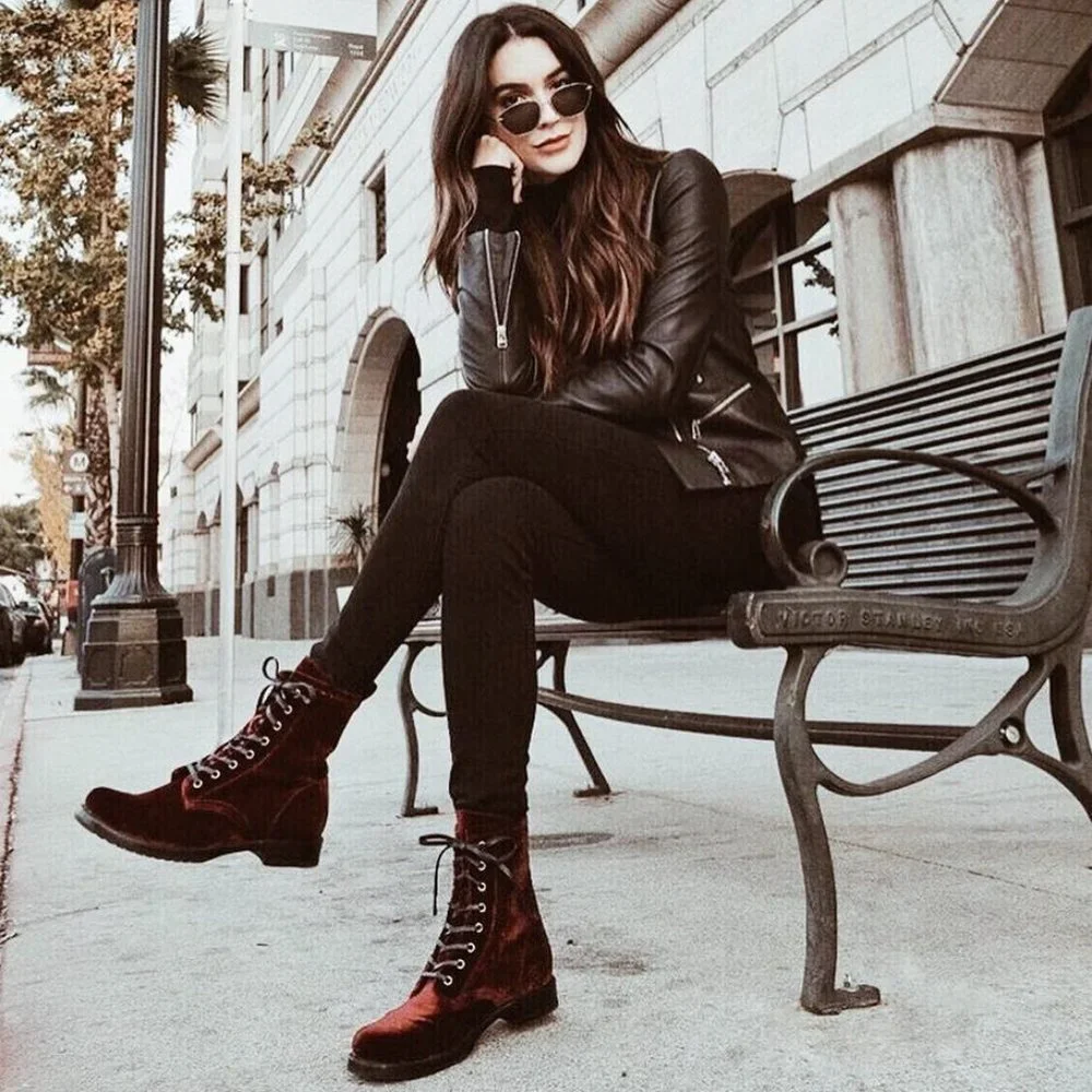 Frye Carson Lug Lace Up Brown Real Leather Combat Granny Pull On Cute Ankle Boot - Picture 2 of 13